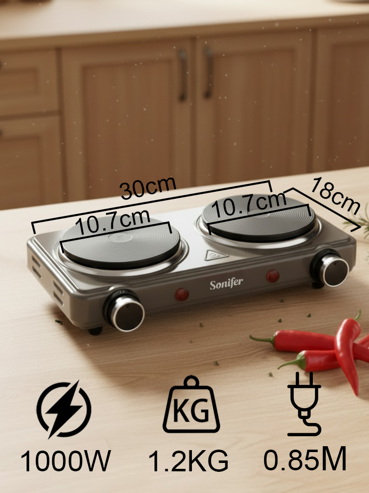 Double Burner Electric Stove S - Induction Cooktop Portable ulasan dan harga