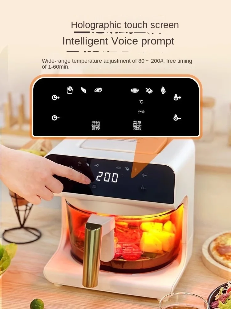New Air Fryer Home Visual Glas - Air Fryer ulasan dan harga