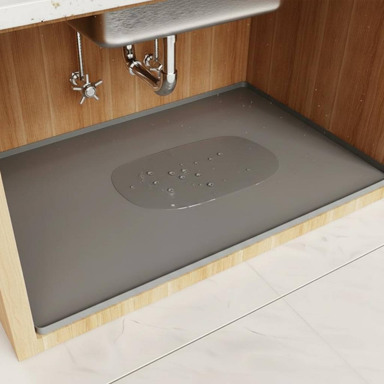 Waterproof Under Sink Mat Easy - Kitchen Appliances Cabinet ulasan dan harga